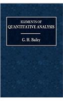 Elements of Quantitative Analysis