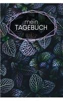 Tagebuch: Notizbuch - Blanko Gepunktet -120 Seiten - A5 - Notebook - Diary - Schreib dir alles von der Seele - Motiv: Blätter
