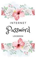 Internet Password Logbook: A Premium Journal Flower pattern And Logbook To Protect Usernames and Passwords