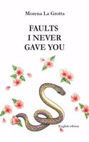 Faults I Never Gave You: (English edition)