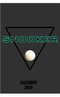 Kalender 2020 Snooker: Terminkalender als Geschenk für Snooker Teamkollege Jahreskalender 2020 A5 1 Woche 2 Seiten / 6x9 Zoll 120 Seiten / Terminplaner 2020 klein für Snoo