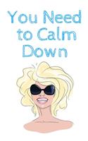You Need to Calm Down Notebook: Taylor Swift Composition Journal, College Ruled Blank Lined Designer Notebook Journal