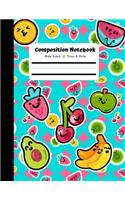 Composition Notebook, Wide Ruled, Draw and Write