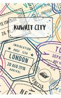 Kuwait City: Ruled Travel Diary Notebook or Journey Journal - Lined Trip Pocketbook for Men and Women with Lines