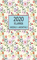 2020 Planner Weekly and Monthly: Beautiful Daisies Engagement Calendar