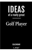 Calendar for Golf Players / Golf Player
