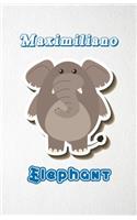 Maximiliano Elephant A5 Lined Notebook 110 Pages