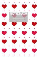 Notizbuch A5 Muster Herzen Herz Rote: - 111 Seiten - EXTRA Kalender 2020 - Einzigartig - Liniert - Linie - Linien - Geschenk - Geschenkidee