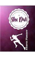 She Believed She Could So She Did Reach for the Stars Fitness Planner: Fitness Planner, Workout Log and Meal Planning Notebook to Track Nutrition, Diet, Exercise, Gratitude, Energy and Stress ... Nutrition, Workouts, Wa(4 She Believed She Could So She Did (Fitness Planner))