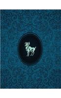 Monogram Aries Sketchbook: Blank Art Pad Notebook Journal(70 Monogram Cerulean 150 Sketch)