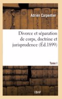 Divorce Et Séparation de Corps, Doctrine Et Jurisprudence