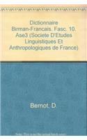Dictionnaire Birman-Francais. Fasc. 10