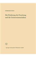 Förderung Der Forschung Und Die Geisteswissenschaften