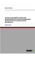 Analyse ausgewählter Systeme der Unternehmensrechnung zur Ermittlung des Kundenwertes im wertorientierten Management