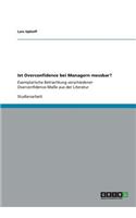 Ist Overconfidence bei Managern messbar?