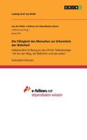 Fähigkeit des Menschen zur Erkenntnis der Wahrheit