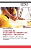 Viabilidad del mantenimiento efectivo en República Dominicana