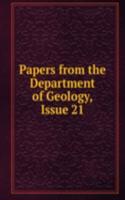 Papers from the Department of Geology, Issue 21