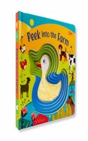 Board book: Peek into the Farm - Illustrated rhymes for kids - Board Book for Children Age 1-3 Years