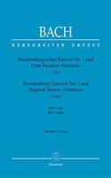 Brandenburg Concerto No.1 in F major BWV 1046 & Original Version Sinfonia BWV 1046a (Full Score)