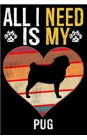 All I Need Is My Pug: Gifts For Pug Dog Lovers