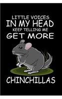 Little Voices In My Head Keep Telling Me Get More Chinchillas: Funny Animal Collection