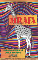 Libro de colorear para adultos - Art Nouveau - Animal - Jirafa