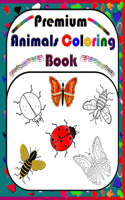 Premium Animals Coloring Book