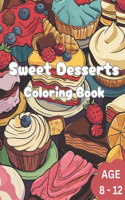 Sweet Desserts Coloring Book for Kids