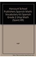 Harcourt School Publishers Spanish Math: Vocabulary Kit Spanish Grade 2