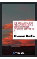 The German Army from Within: By a British Officer Who Has Served in It