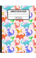 Composition Notebook Graph Paper 4x4 55 Sheets / 110 Writing Pages 7.44 x 9.69 Inches
