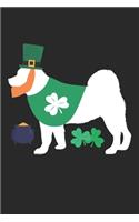 Shiba Inu Journal - Shiba Inu Notebook - St. Patrick's Day Gift for Shiba Inu Lovers