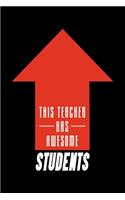 This Teacher Has Awesome Students: Blank 5x5 grid squared engineering graph paper journal to write in - quadrille coordinate notebook for math and science students