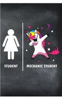 Student Mechanic Student: Funny Mechanic Student Vs Normal Student Dabbing Unicorn Journal / Notebook / Diary Gift (6 X 9 - 110 Blank Pages)