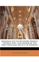 Memorial of the Reverend George Putnam, D.D.