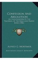 Confession And Absolution