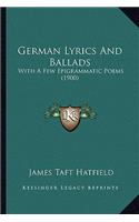 German Lyrics and Ballads