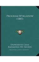 Program Wykladow (1885)