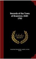 Records of the Town of Braintree, 1640-1793