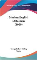 Modern English Statesmen (1920)