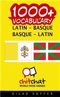 1000+ Latin - Basque Basque - Latin Vocabulary: (Latin)