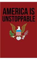 America is Unstoppable: Blank Lined Journal
