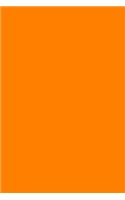 Journal Orange Color Simple Monochromatic Plain Orange