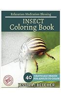 Insect Coloring Book for Adults Relaxation Meditation Blessing