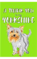 A Thank You To My Yorkshire