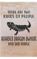 There Are Two Kinds Of People Bearded Dragon Owners And Sad People Notebook Journal