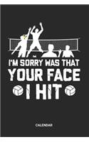 I'm Sorry Was That Your Face I Hit Calendar