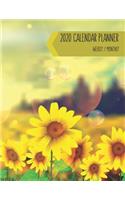 2020 Calendar Planner - Weekly / Monthly: Bright Sunflower Field (1 Year) Personal & Business Organizer, Schedule, Agenda, Academic, Book Gifts For Women Men Teens Kids
