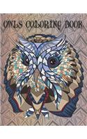 Owls Coloring Book